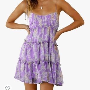 NWT purple sundress size S